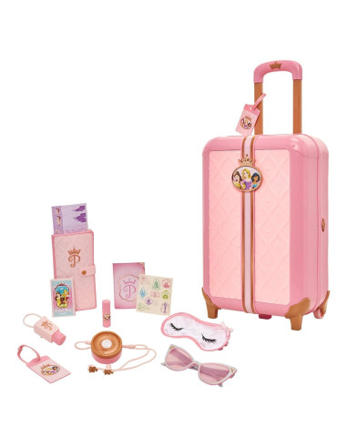 Juego de maleta de viaje Disney Princesa con 17 accesorios
