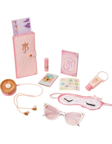 Juego de maleta de viaje Disney Princesa con 17 accesorios