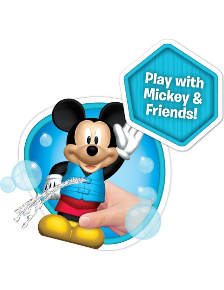 Juego de Juguetes de Baño Disney Mickey Mouse 3 Piezas