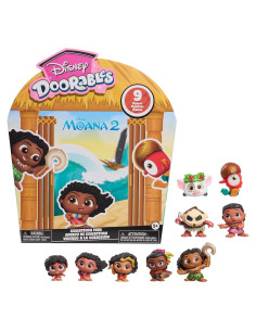 Figuras de Juguete Disney Doorables Moana 2 Just Play 9 Piezas