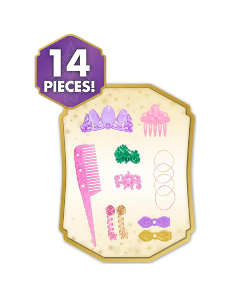 Cabeza de Estilo Rapunzel Disney Princess 20 cm 14 Accesorios