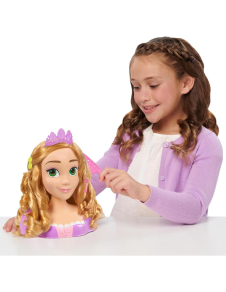 Cabeza de Estilo Rapunzel Disney Princess 20 cm 14 Accesorios