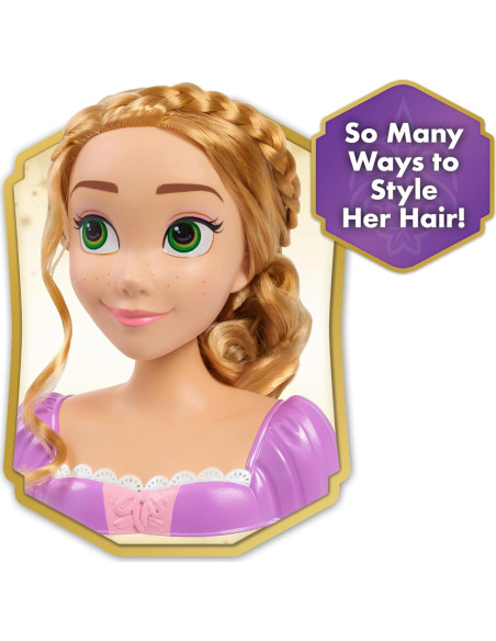 Cabeza de Estilo Rapunzel Disney Princess 20 cm 14 Accesorios