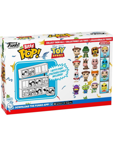 Funko Bitty Pop Toy Story 4PK - Forky, Woody, Gabby Gabby y figura misteriosa