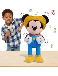 Peluche Interactivo Granjero Mickey Mouse Disney 30 cm 2