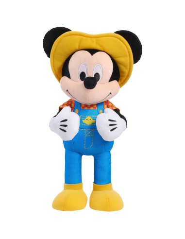 Peluche Interactivo Granjero Mickey Mouse Disney 30 cm