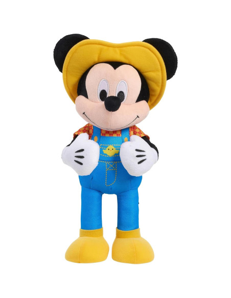 Peluche Interactivo Granjero Mickey Mouse Disney 30 cm