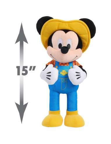 Peluche Interactivo Granjero Mickey Mouse Disney 30 cm