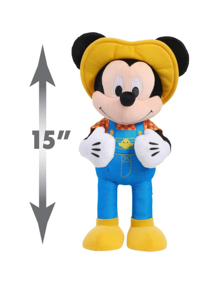 Peluche Interactivo Granjero Mickey Mouse Disney 30 cm