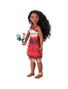 Muñeca Cantante Moana 2 Disney con Vestuario y Heihei 2