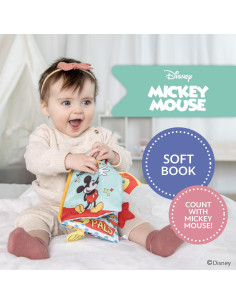 Libro Suave Disney Baby Mickey Mouse 17.8 cm Sensorial 2
