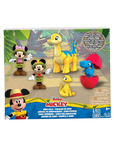 Conjunto de Figuras Disney Junior Mickey Mouse Dino Pals 7 Pzs