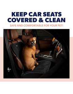 Funda de Asiento de Coche para Perros Active Pets Negra 2