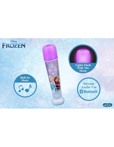 Micrófono de Karaoke eKids Frozen Bluetooth para Niños