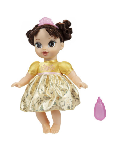 Muñeca Bebé Disney Princess Belle con Biberón y Tiara