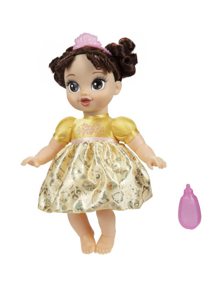 Muñeca Bebé Disney Princess Belle con Biberón y Tiara