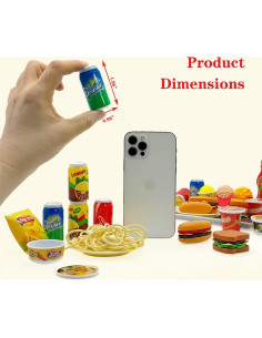 Juego de Cocina de Juguete 31 Piezas Hamburguesa y Papas 2