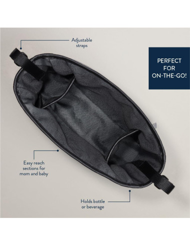 Caddy Organizador para Carro Itzy Ritzy Negro con Bolsillos