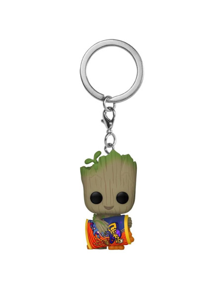 Llavero Funko Pop! Groot con Cheesy Puffs - Marvel