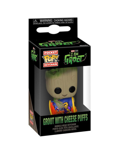 Llavero Funko Pop! Groot con Cheesy Puffs - Marvel