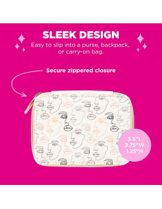 Funda para Pastillas Miamica Beige con Organizador Removible 8 Días 2