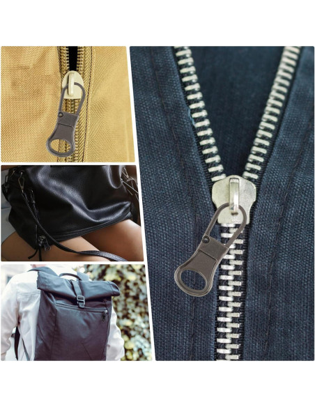 10 Piezas Tiradores de Cremallera Desmontables Ouligay