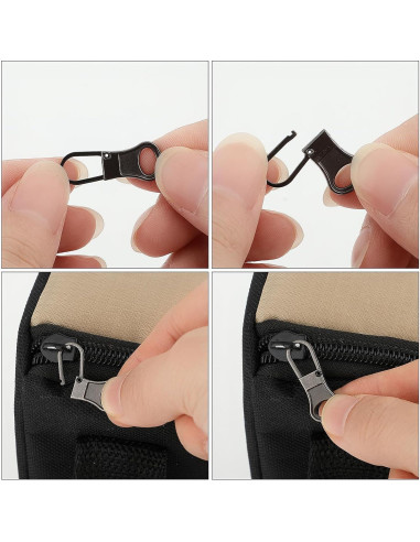 10 Piezas Tiradores de Cremallera Desmontables Ouligay