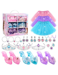 Kit de Disfraces de Princesa YasinKidz con Maquillaje Lavable