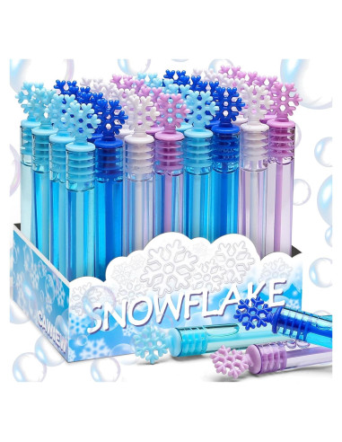 32 Varitas de Burbuja Copo de Nieve Cawiew 10,67 cm