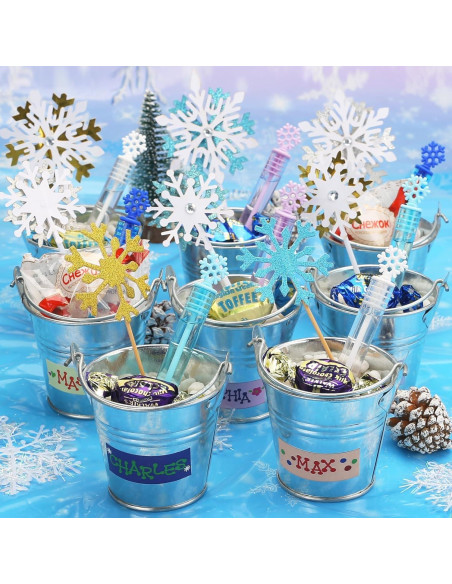 32 Varitas de Burbuja Copo de Nieve Cawiew 10,67 cm