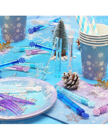 32 Varitas de Burbuja Copo de Nieve Cawiew 10,67 cm