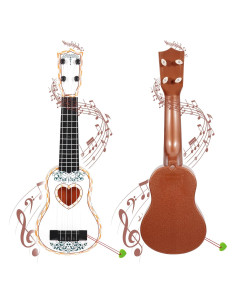 Ukulele Infantil Raimy 43 cm 4 Cuerdas Juguete Musical Blanco