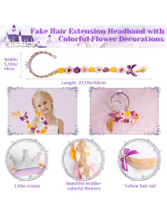 Meland Disfraz de Princesa para Niñas 3-8 Años con Accesorios 2