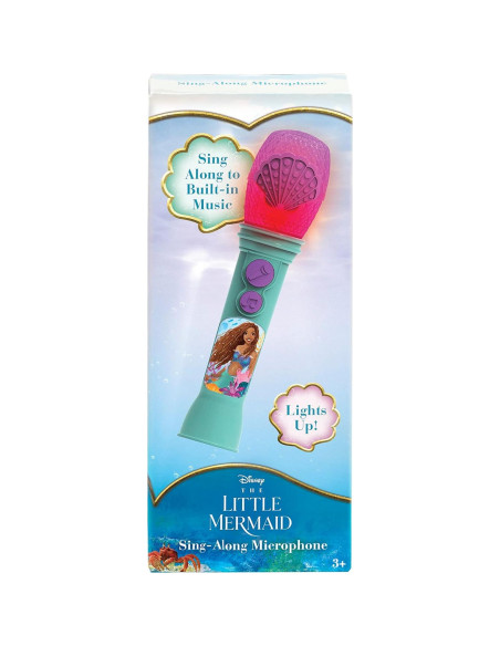 Micrófono Infantil eKids La Sirenita con Música y Luces