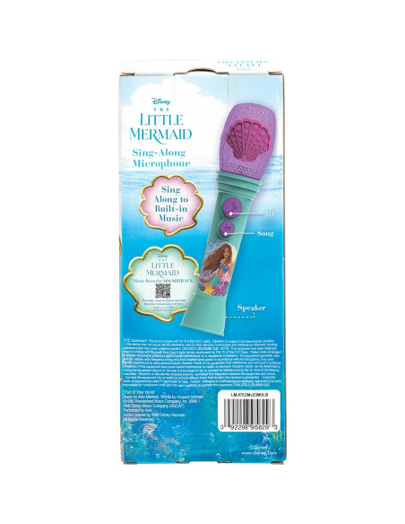 Micrófono Infantil eKids La Sirenita con Música y Luces