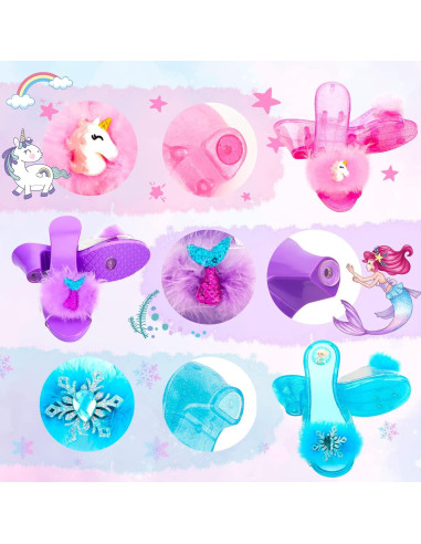 Conjunto de Disfraz de Princesa para Niñas - 3 Temas