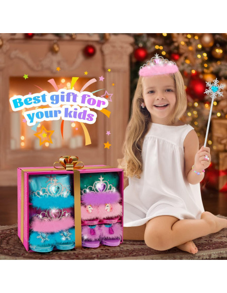 Conjunto de Disfraz de Princesa para Niñas - 3 Temas