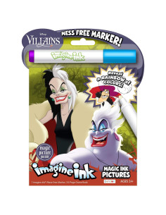 Libro para Colorear Disney Villanos Bendon 50490 con Marcador