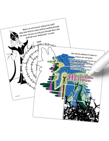 Libro para Colorear Disney Villanos Bendon 50490 con Marcador