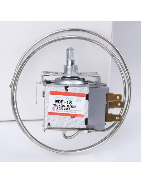 Termostato Universal de Mini Nevera Hoseup WDF-18 250V 3 Pines