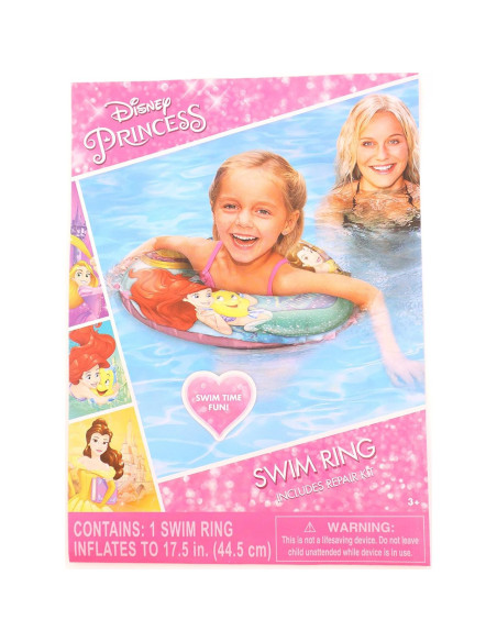 Anillo de natación inflable Disney Princesa 44.5 cm - 2 unidades
