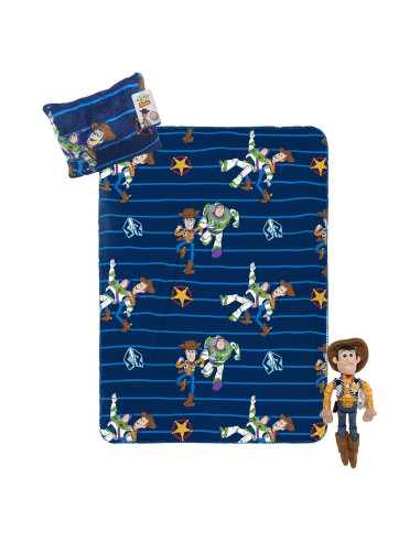 Set de viaje Jay Franco Toy Story 3 piezas manta almohada peluche
