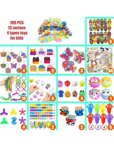 109 Juguetes de Fiesta Premium Partyfun para Niños 3+