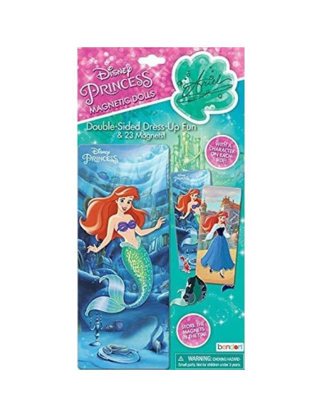 Kit de Vestir Muñecas Magnéticas Disney 25 Piezas Ariel y Frozen Kit de Vestir Muñecas Magnéticas Disney 25 Piezas Ariel y Frozen
