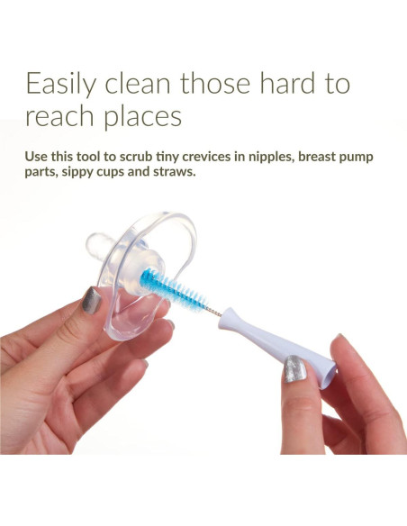 Conjunto de Cepillos de Limpieza Kiinde para Tetinas - 2 Piezas