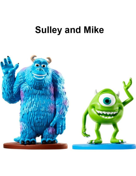 Juego de Figuras Monsters Inc Mattel - Mike y Sulley 5-6 cm
