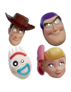 Máscaras de papel Toy Story 4 Disney - 8 unidades multicolor