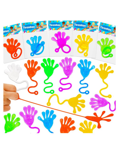 40 Piezas Manos Pegajosas Thremhoo Juguetes para Fiesta Infantil