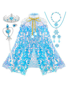 Conjunto de Princesa de Nieve OHARLOBE para Niñas 4-6 Años