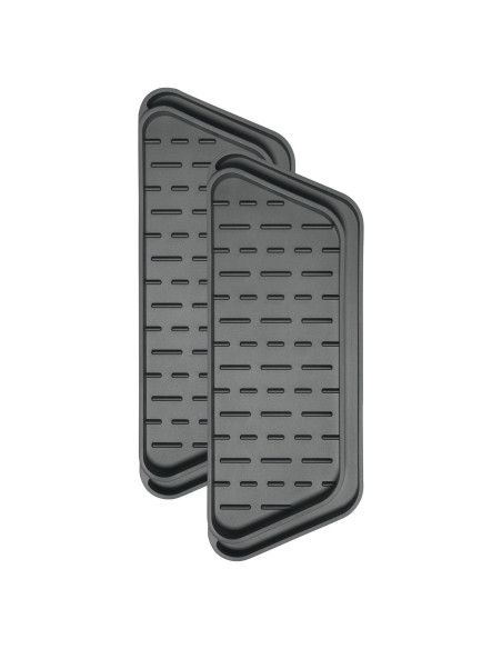 Bandeja de Goteo Crystala para Refrigerador, Silicona Antideslizante, 2 Piezas